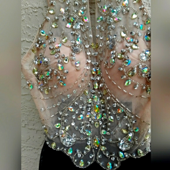 jeweled ruffle mini dress - Picture 4 of 16